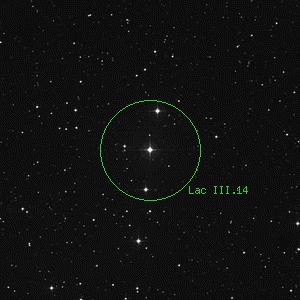 DSS image of Lac III.14