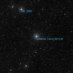 DSS image of Lambda Cassiopeiae