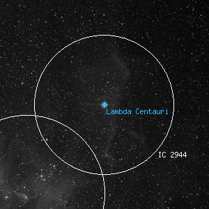 DSS image of Lambda Centauri