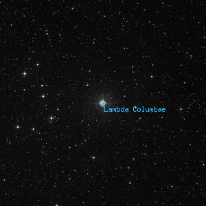 DSS image of Lambda Columbae