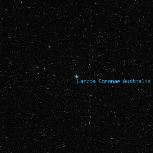 DSS image of Lambda Coronae Australis