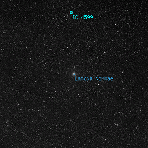 DSS image of Lambda Normae