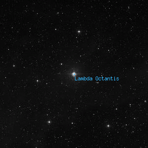 DSS image of Lambda Octantis
