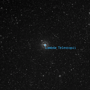 DSS image of Lambda Telescopii
