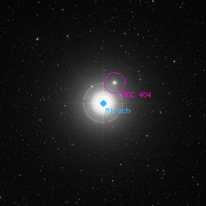 DSS image of Mirach