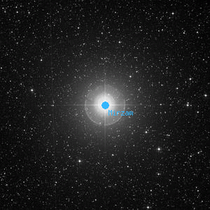 DSS image of Mirzam
