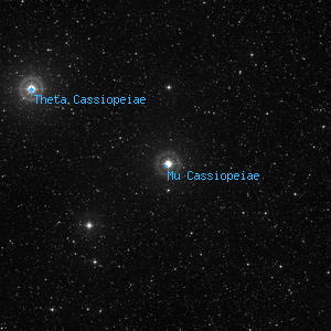 DSS image of Mu Cassiopeiae