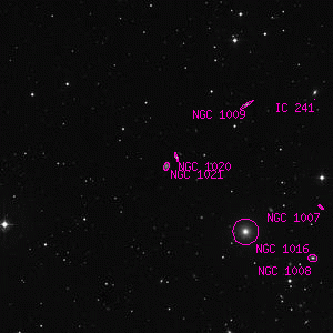 DSS image of NGC 1021