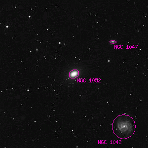 DSS image of NGC 1052
