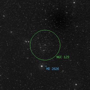 DSS image of NGC 129