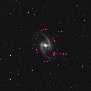 DSS image of NGC 1365