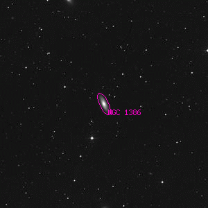 DSS image of NGC 1386