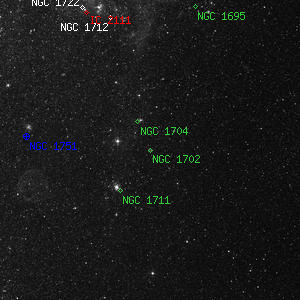 DSS image of NGC 1702