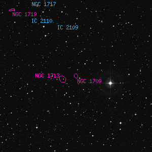 DSS image of NGC 1709