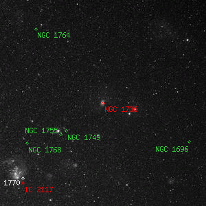 DSS image of NGC 1736