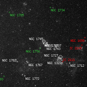DSS image of NGC 1748