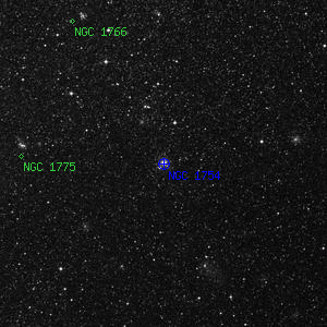 DSS image of NGC 1754