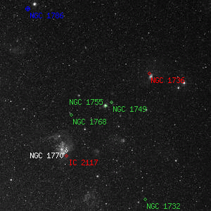 DSS image of NGC 1755