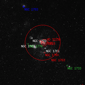 DSS image of NGC 1763