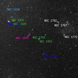 DSS image of NGC 1801