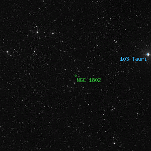 DSS image of NGC 1802