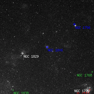 DSS image of NGC 1806