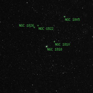 DSS image of NGC 1818