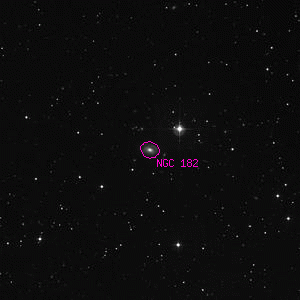 DSS image of NGC 182