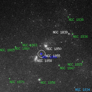 DSS image of NGC 1850