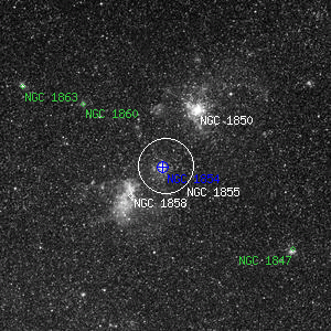 DSS image of NGC 1855