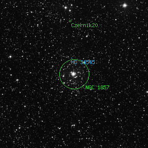 DSS image of NGC 1857