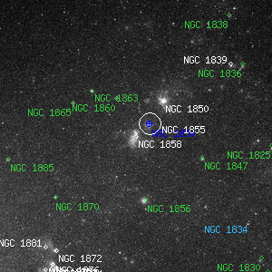 DSS image of NGC 1858