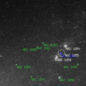 DSS image of NGC 1863