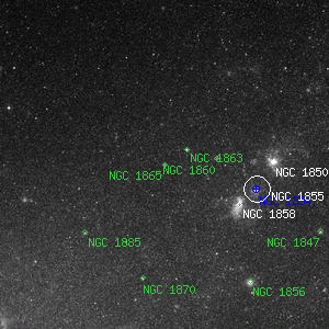 DSS image of NGC 1865