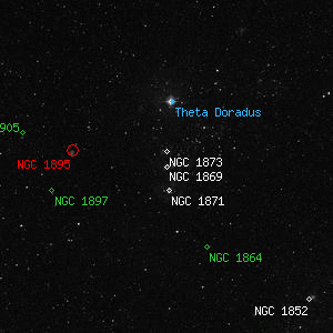 DSS image of NGC 1869