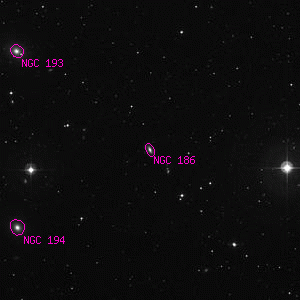 DSS image of NGC 186