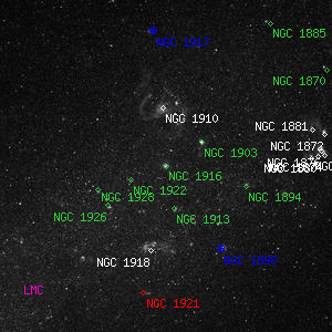 DSS image of NGC 1916