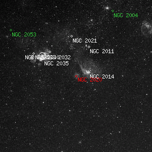 DSS image of NGC 2020