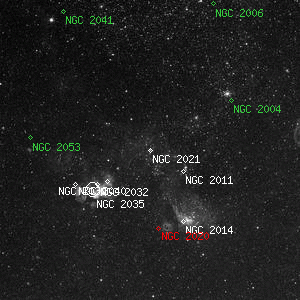 DSS image of NGC 2021