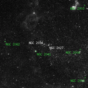 DSS image of NGC 2034