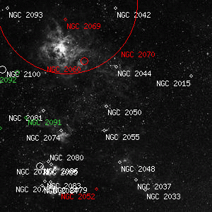 DSS image of NGC 2050