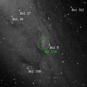 DSS image of NGC 206