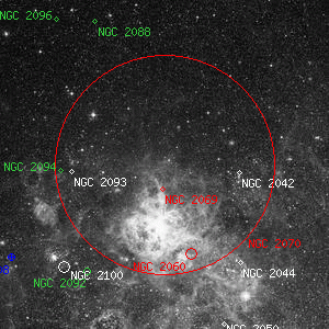DSS image of NGC 2070