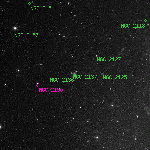 DSS image of NGC 2136