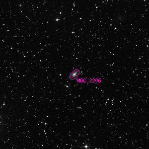 DSS image of NGC 2206
