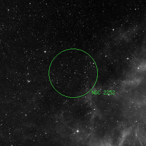 DSS image of NGC 2252
