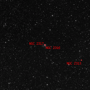 DSS image of NGC 2316