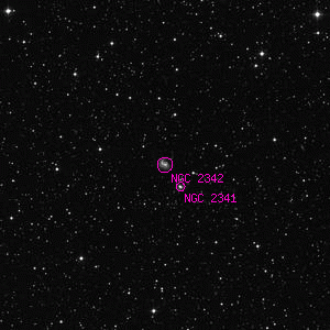 DSS image of NGC 2342