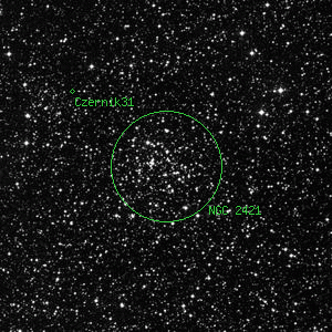 DSS image of NGC 2421