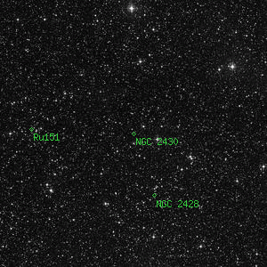 DSS image of NGC 2430